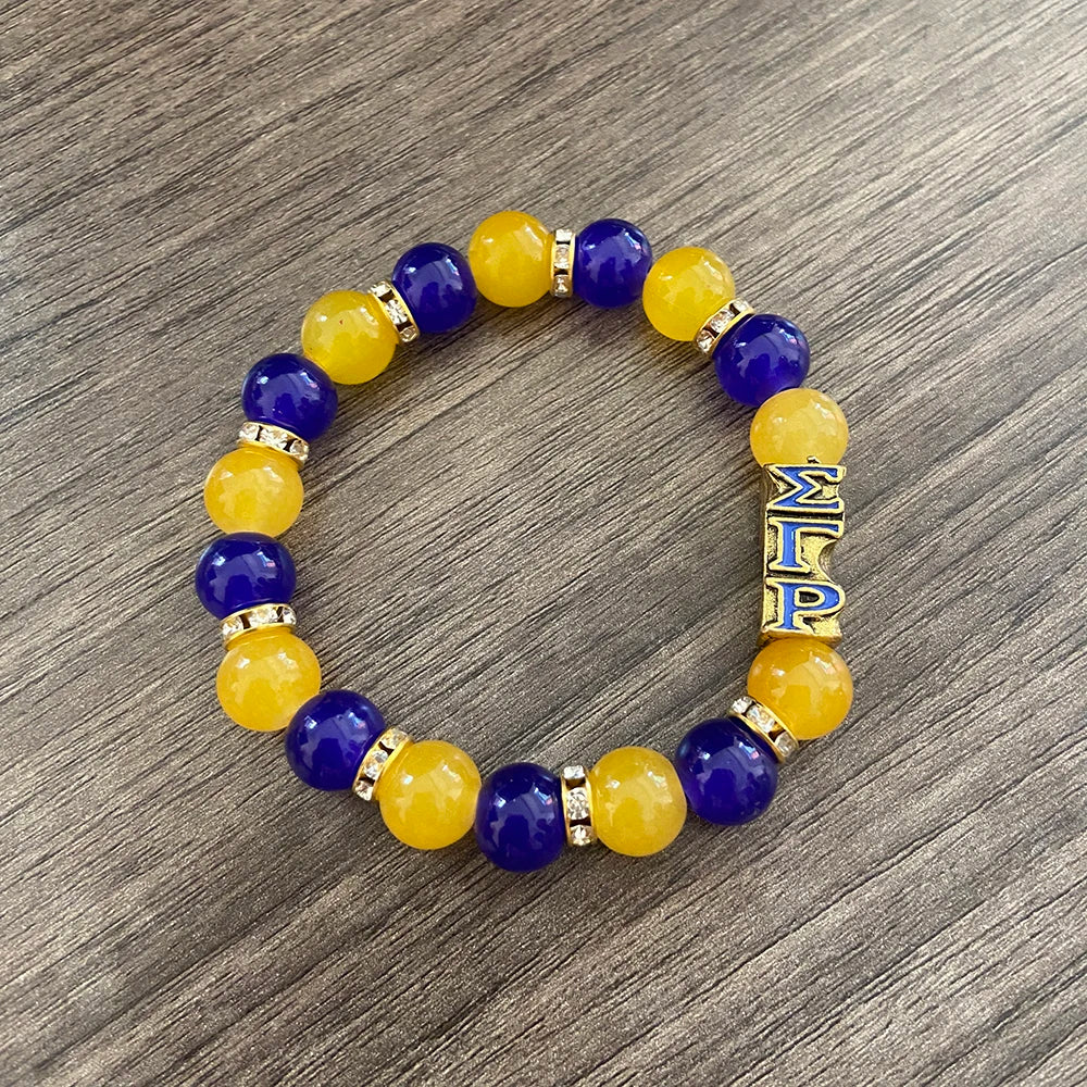 SIGMA GAMMA RHO Association Logo Poodle Pendant Bracelet Set