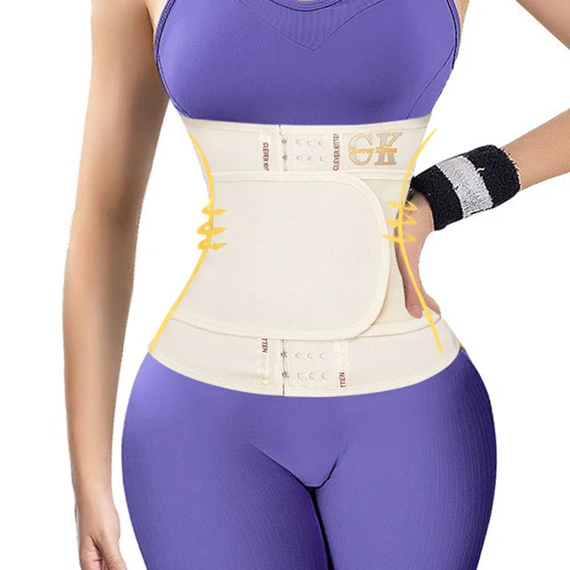 SEXYWG Waist Trainer Belt Body Shaper Sauna Belt for Weight Loss Waist Cincher Fat Burning Corset Sweat Belt Fajas