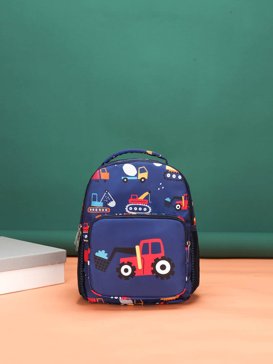 Boys Cartoon Pattern Backpack With Adjustable-strap