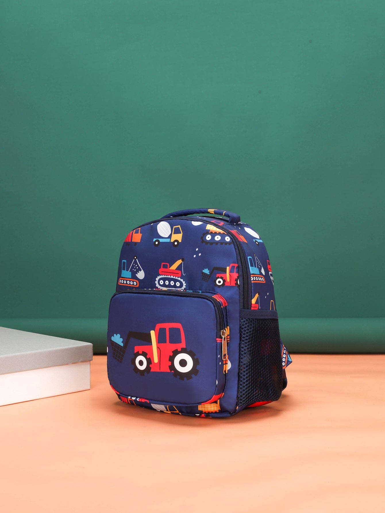 Boys Cartoon Pattern Backpack With Adjustable-strap