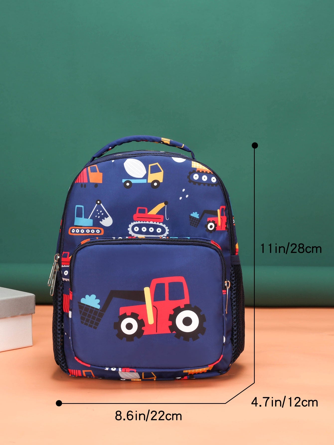 Boys Cartoon Pattern Backpack With Adjustable-strap