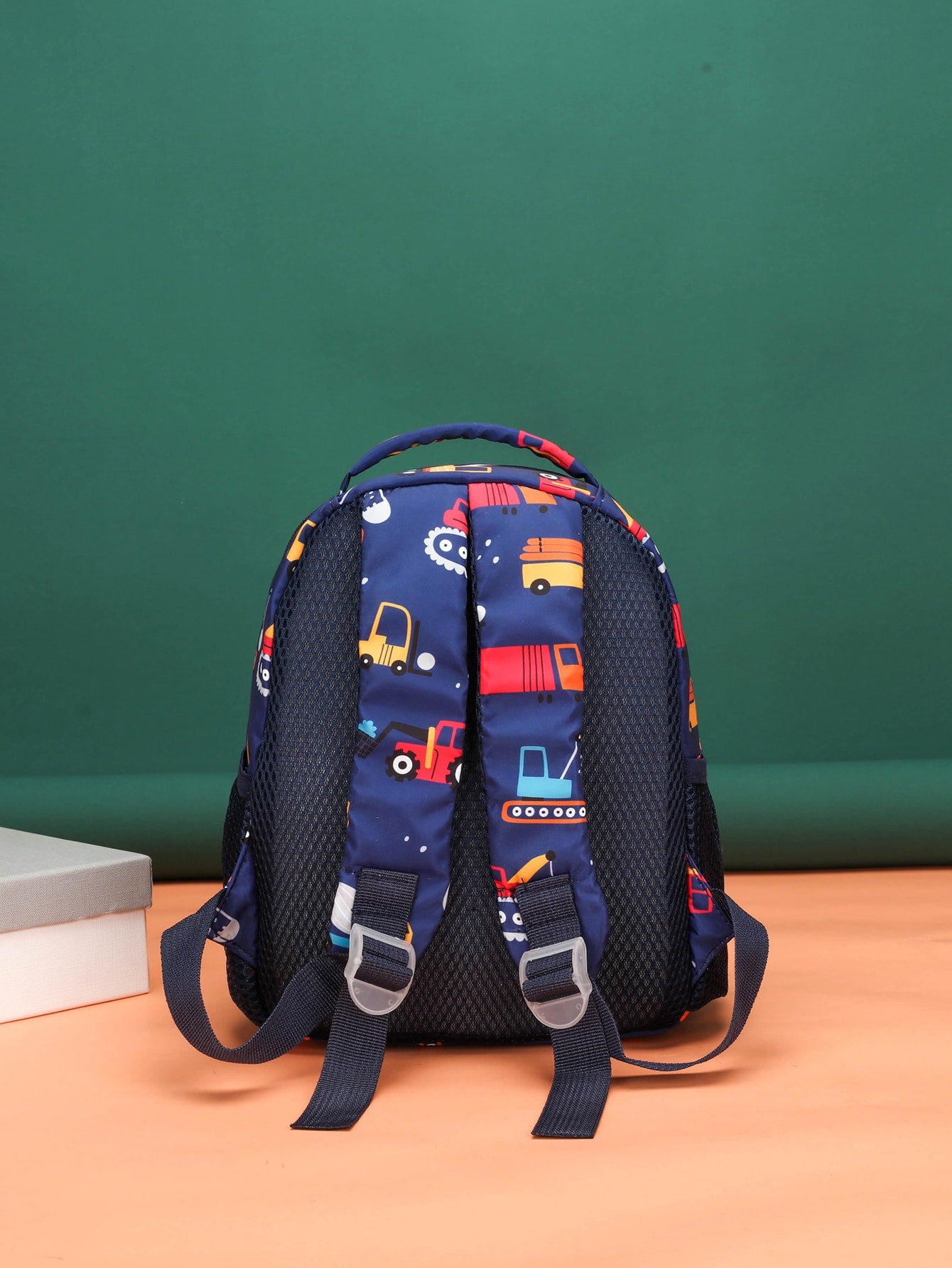 Boys Cartoon Pattern Backpack With Adjustable-strap