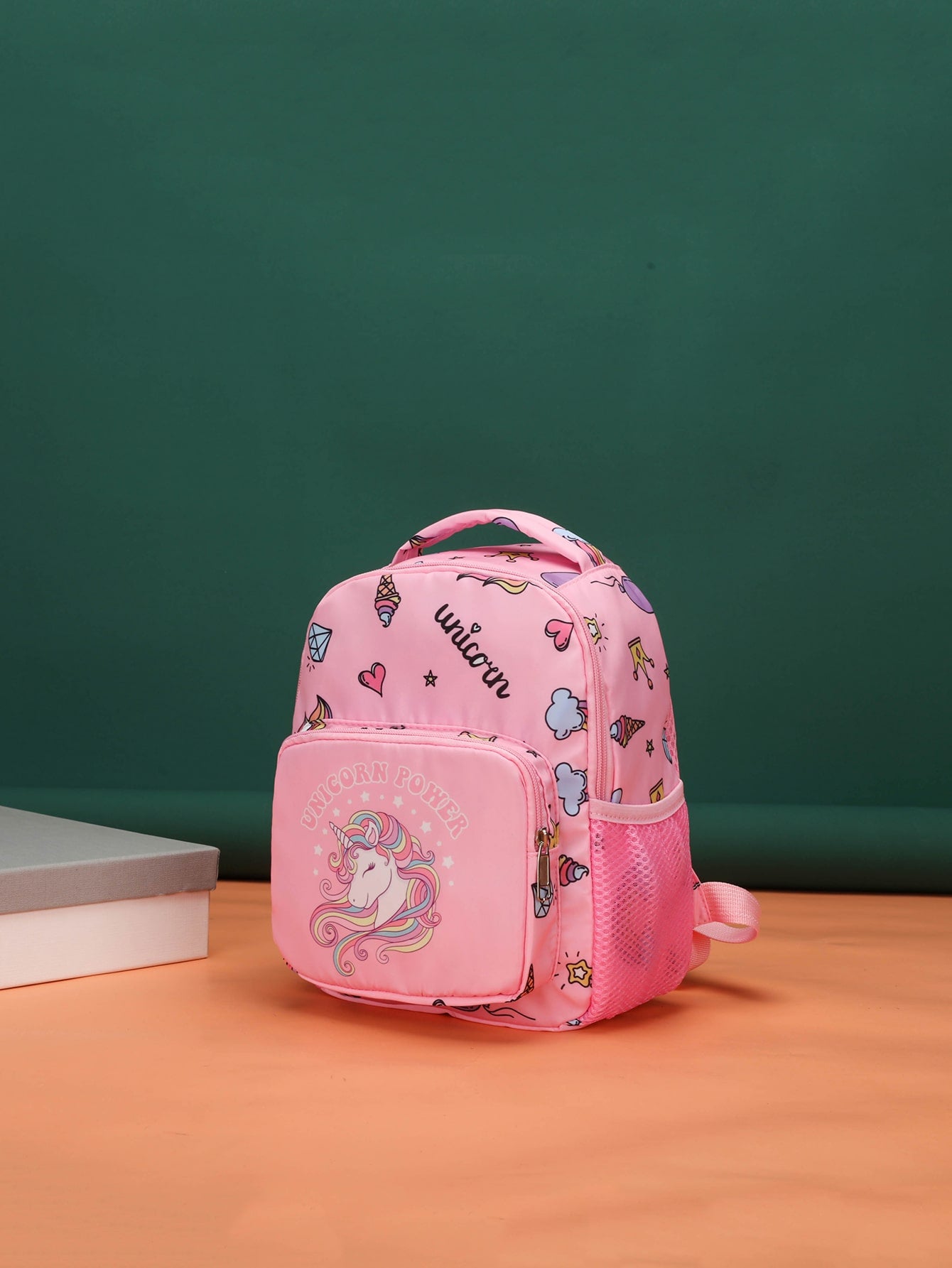 Boys Cartoon Pattern Backpack With Adjustable-strap