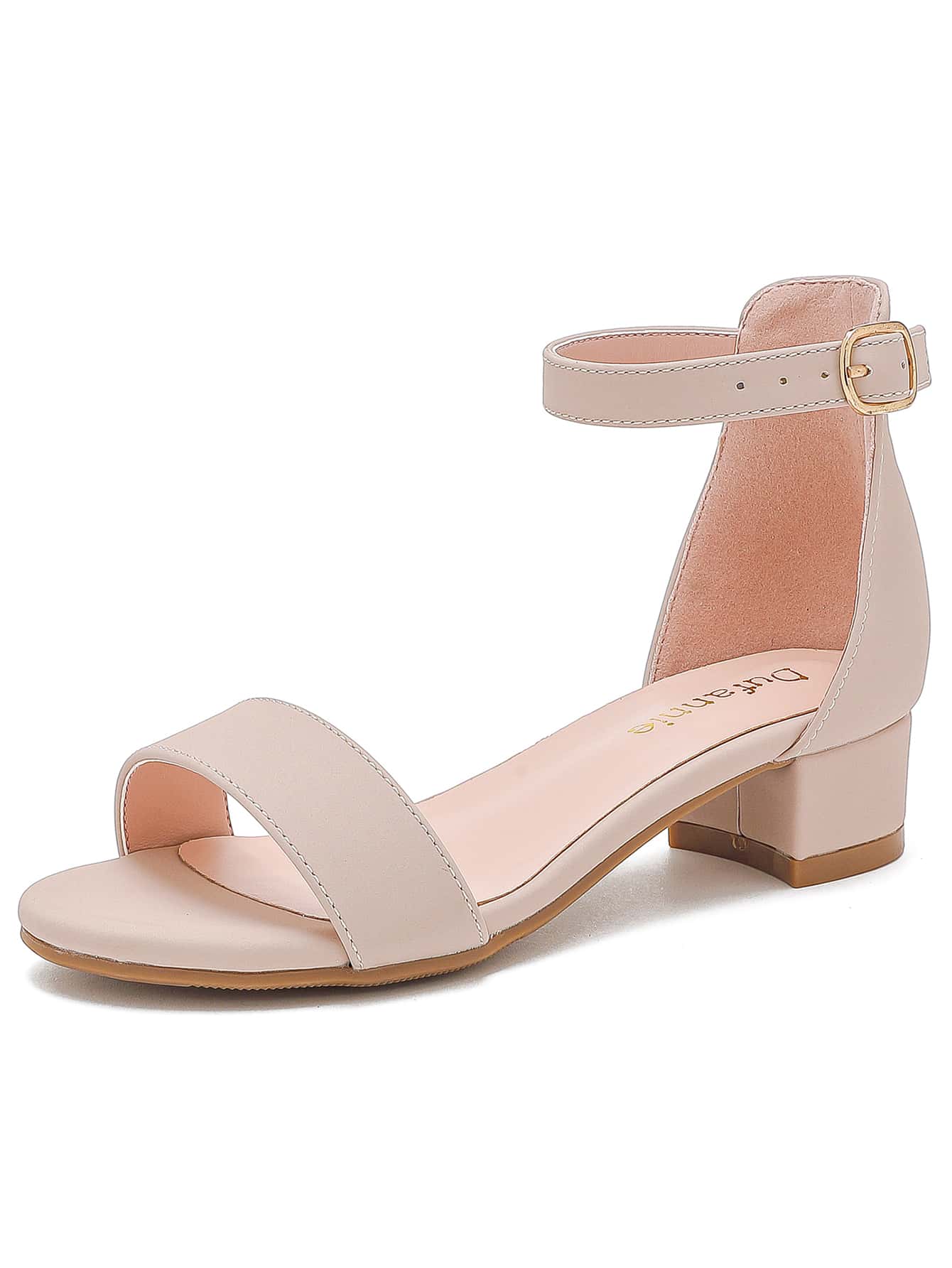 Dreamshoes Toddler Little Big Kid Girls Sandals Low Heels Ankle Strap Open Toe Dress Pump