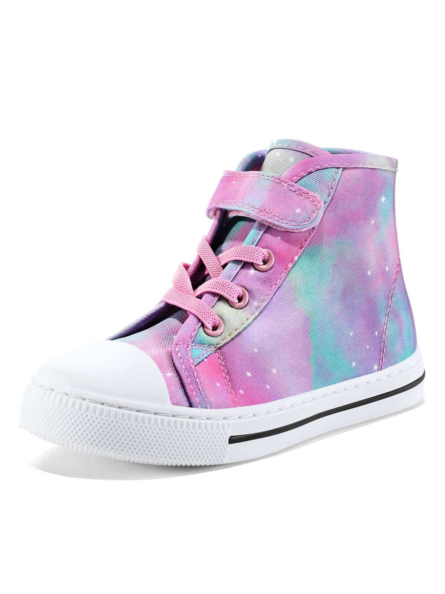 PENNYSUE Toddler Girls Sneakers Children Canvas High Top Sneakers Kids School Shoes