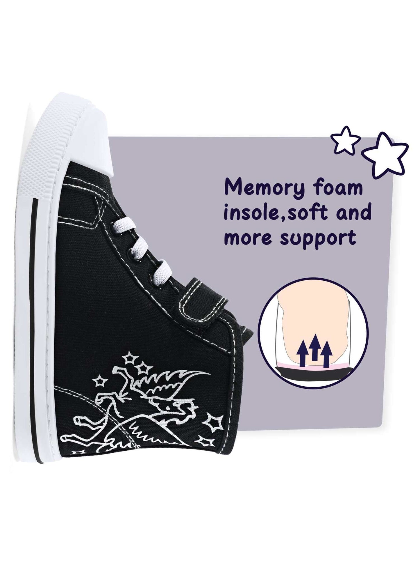 PENNYSUE Toddler Girls Sneakers Children Canvas High Top Sneakers Kids School Shoes