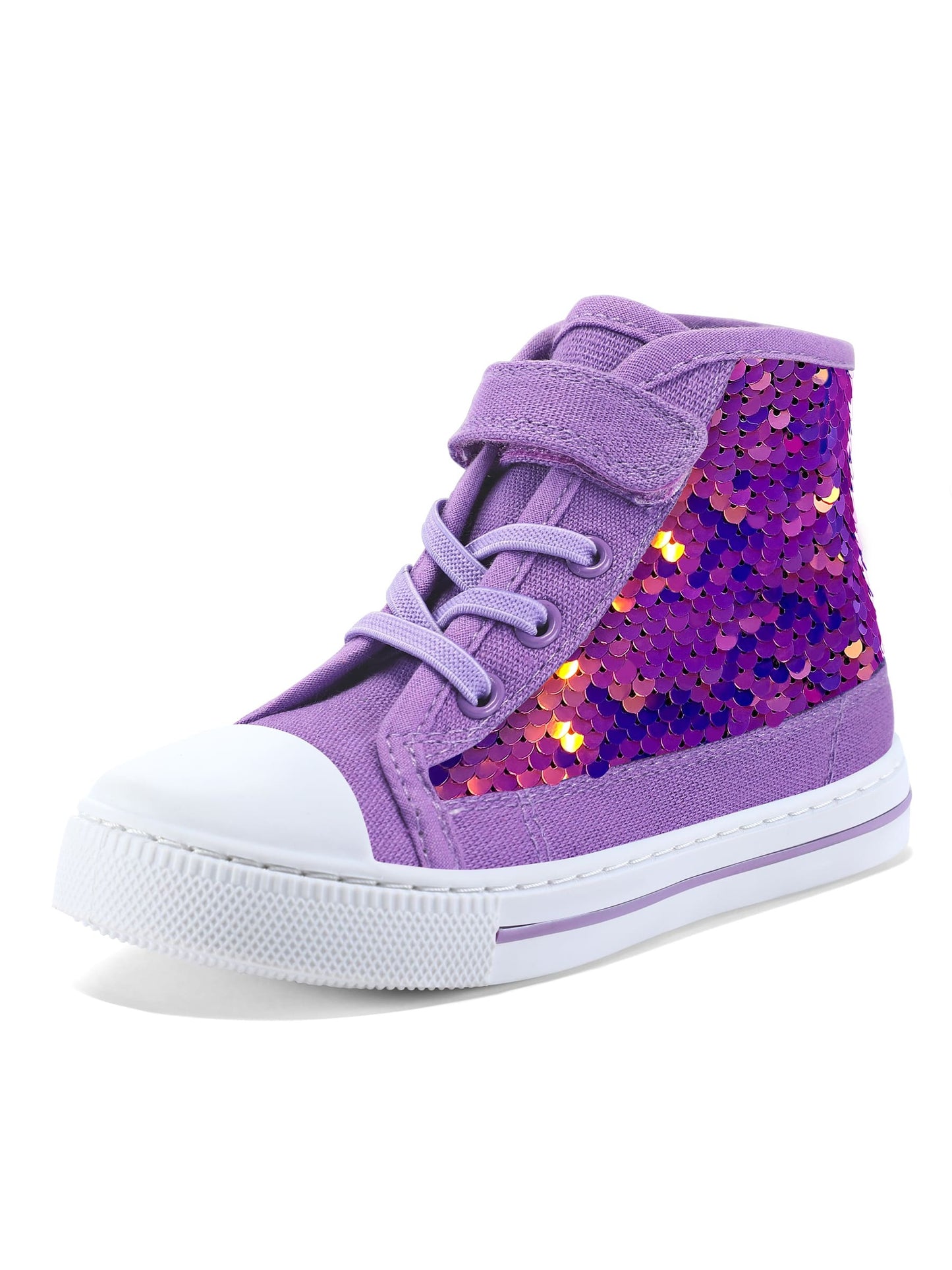 PENNYSUE Toddler Girls Sneakers Children Canvas High Top Sneakers Kids School Shoes