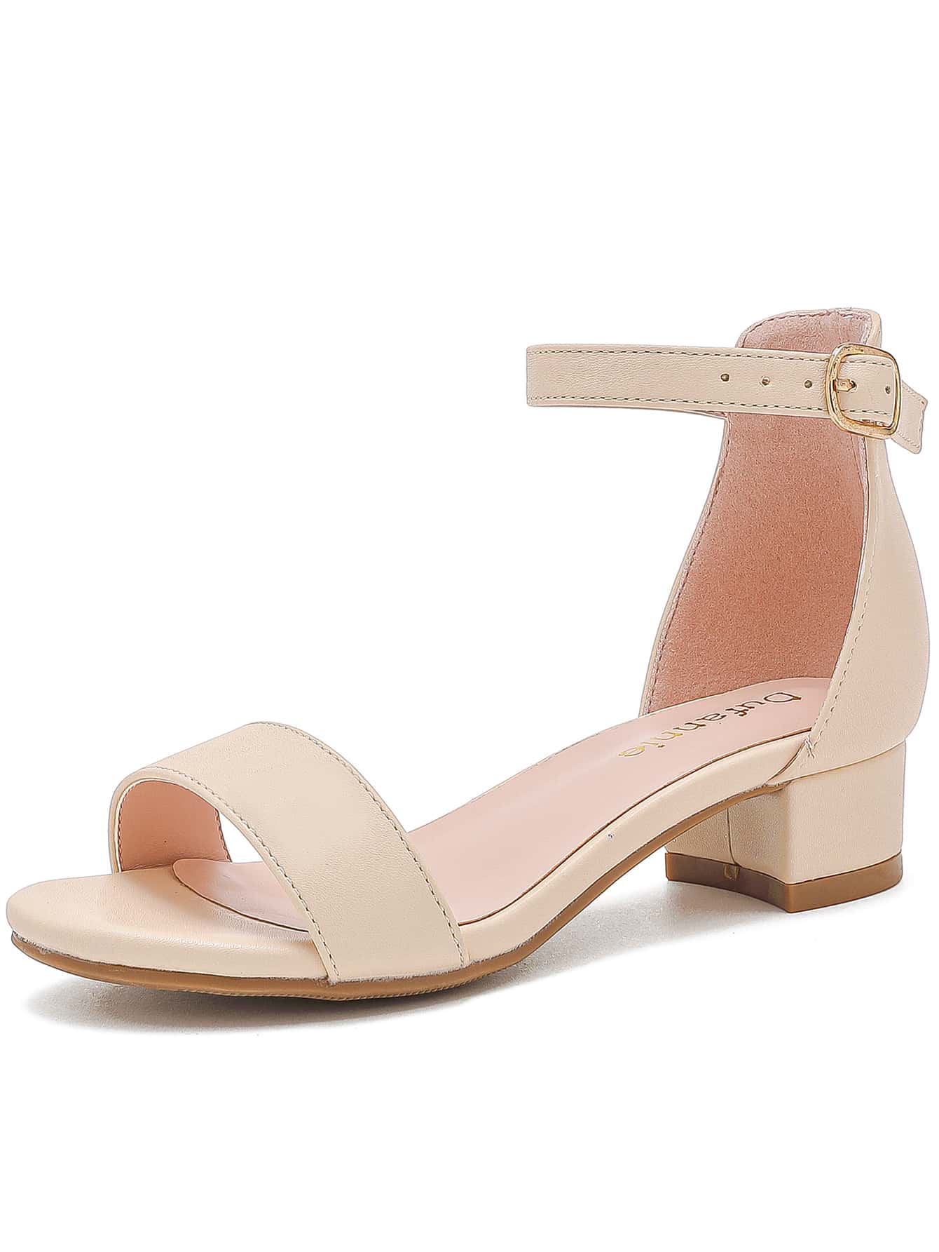 Dreamshoes Toddler Little Big Kid Girls Sandals Low Heels Ankle Strap Open Toe Dress Pump