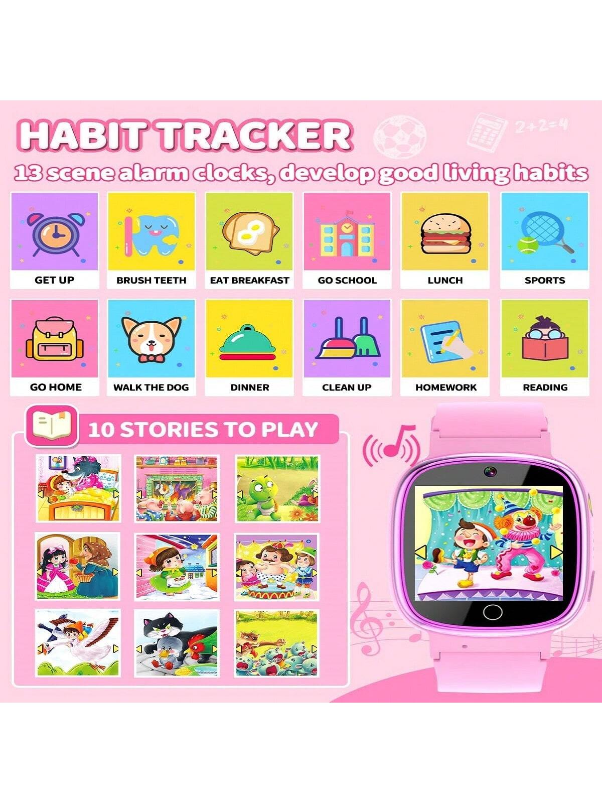 1pc Children's Watch, Support Camera, Video Recording, Flashlight, Music&Games Playing, No Phone Function, Christmas/Birthday/Student Gifts, For Boys & Girls