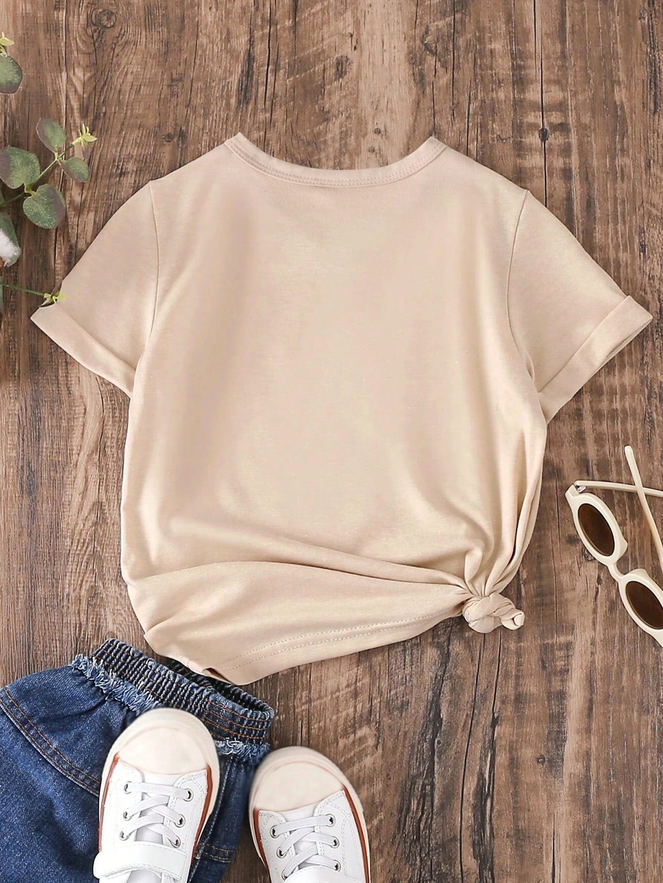 Young Girl's Fashionable Christian Jesus & Letter Printed Short Sleeve T-Shirt For Casual Wear, Sold Separately Or As Part Of Family Matching Outfits (Mommy And Me - 3 Pieces Sold Separately)