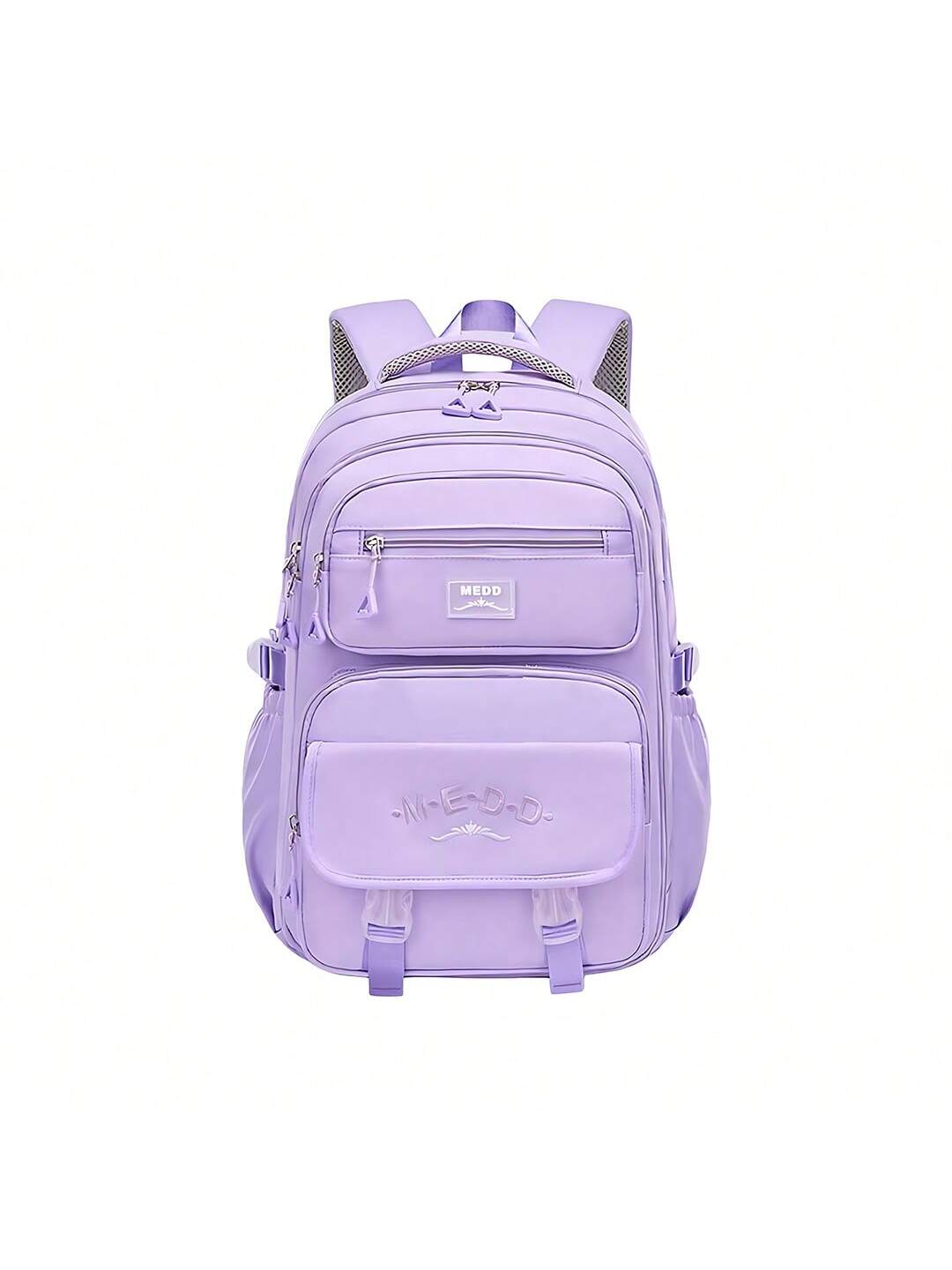 1pc Large Capacity Girls' Backpack, Casual Fashion Backpack, 15.6 Inch Laptop Backpack, Women's Double Shoulder Bag, School Bag, With Luggage Strap, Outdoor Traveling Bag, Suitable For Teenage Girls, School And Travel