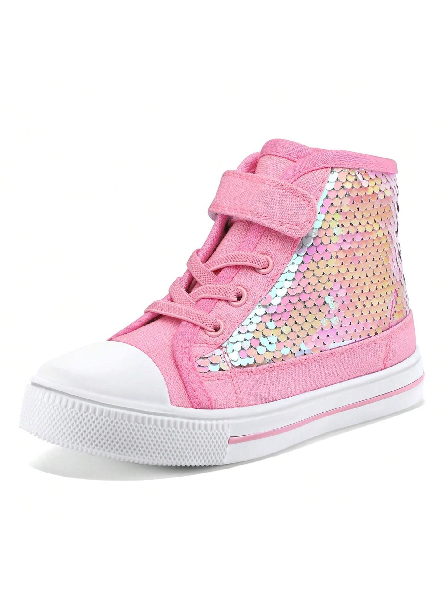 PENNYSUE Toddler Girls Sneakers Children Canvas High Top Sneakers Kids School Shoes