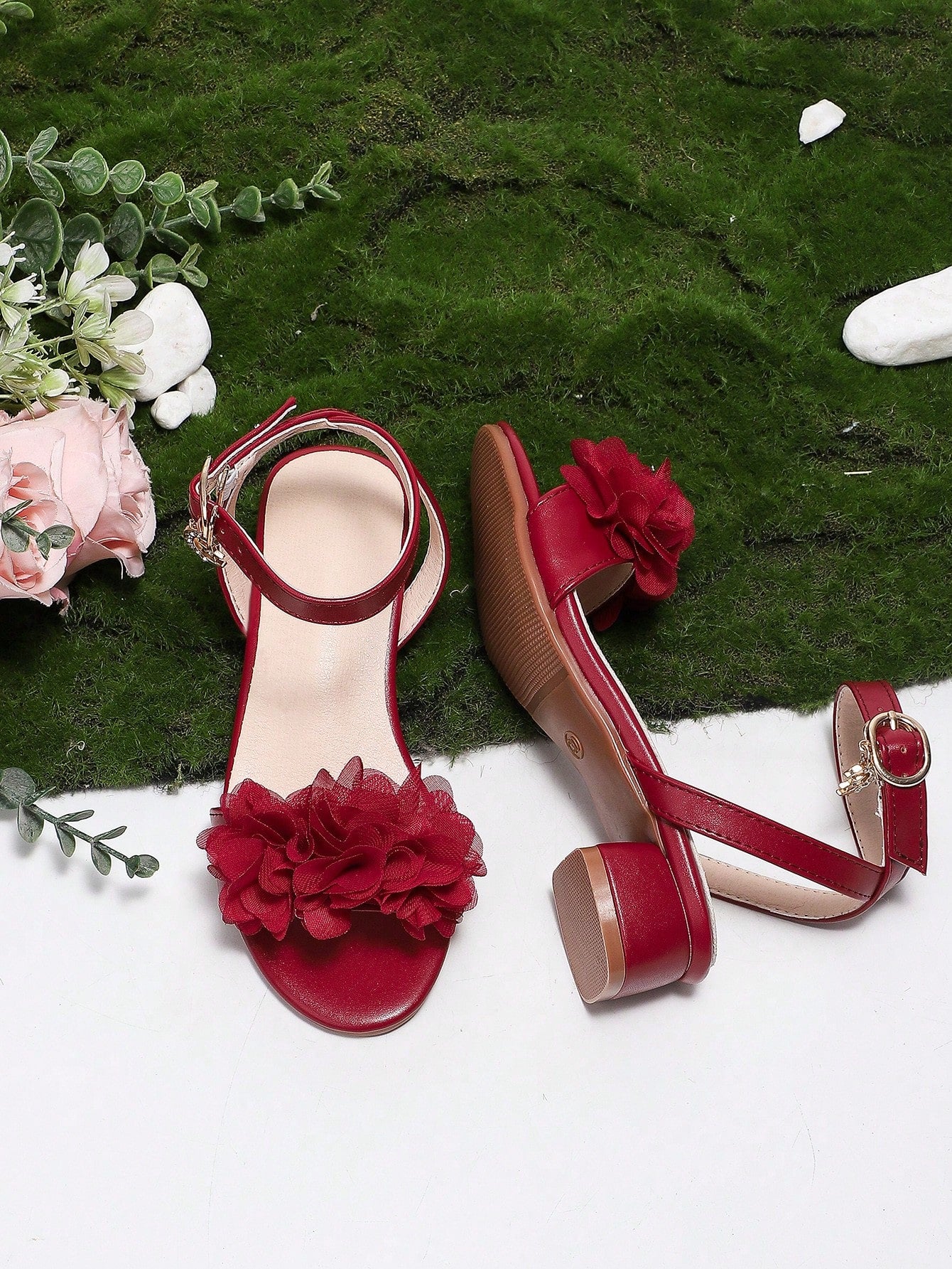 New Fashion Comfortable Children's High Heels Sandals, Roman Shoes, Princess Performance Shoes