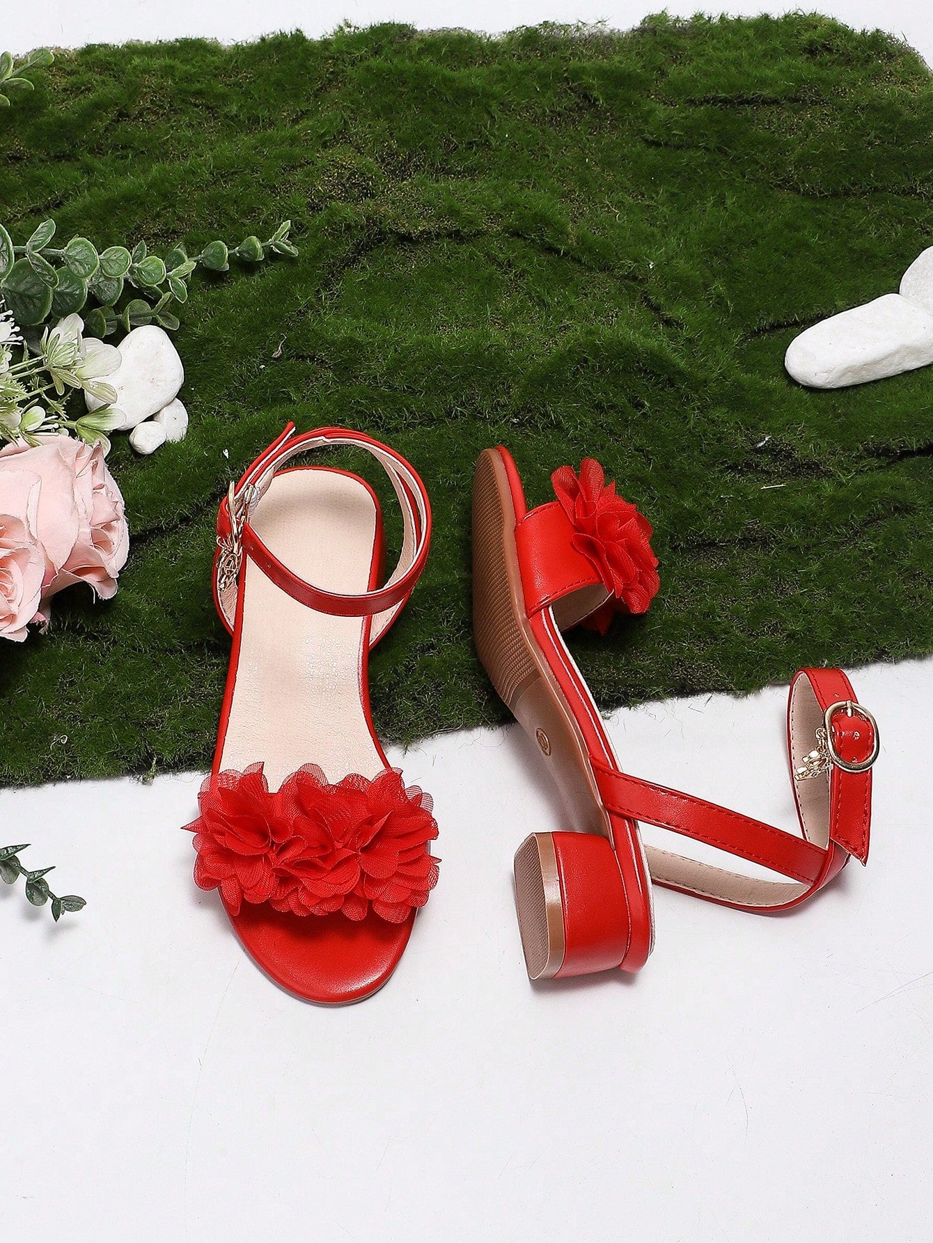 New Fashion Comfortable Children's High Heels Sandals, Roman Shoes, Princess Performance Shoes