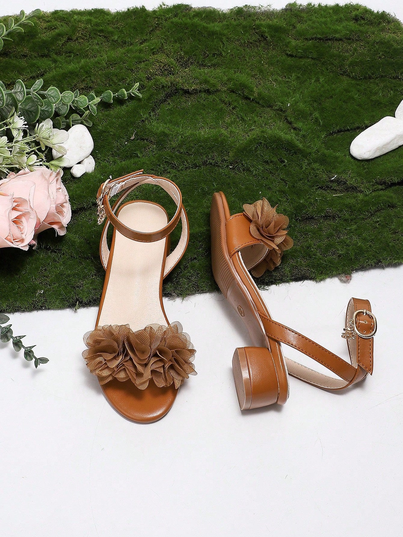 New Fashion Comfortable Children's High Heels Sandals, Roman Shoes, Princess Performance Shoes