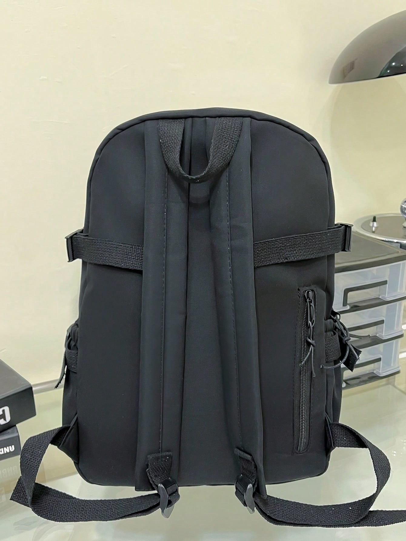 Cute Student Schoolbag, Large Capacity Zipper Simple Schoolbag With Bear Schoolbag For Elementary Students Female Middle School Students High School Students Large Capacity Shoulder Schoolbag Fashion Casual Campus Pairing Computer Schoolbag Female School