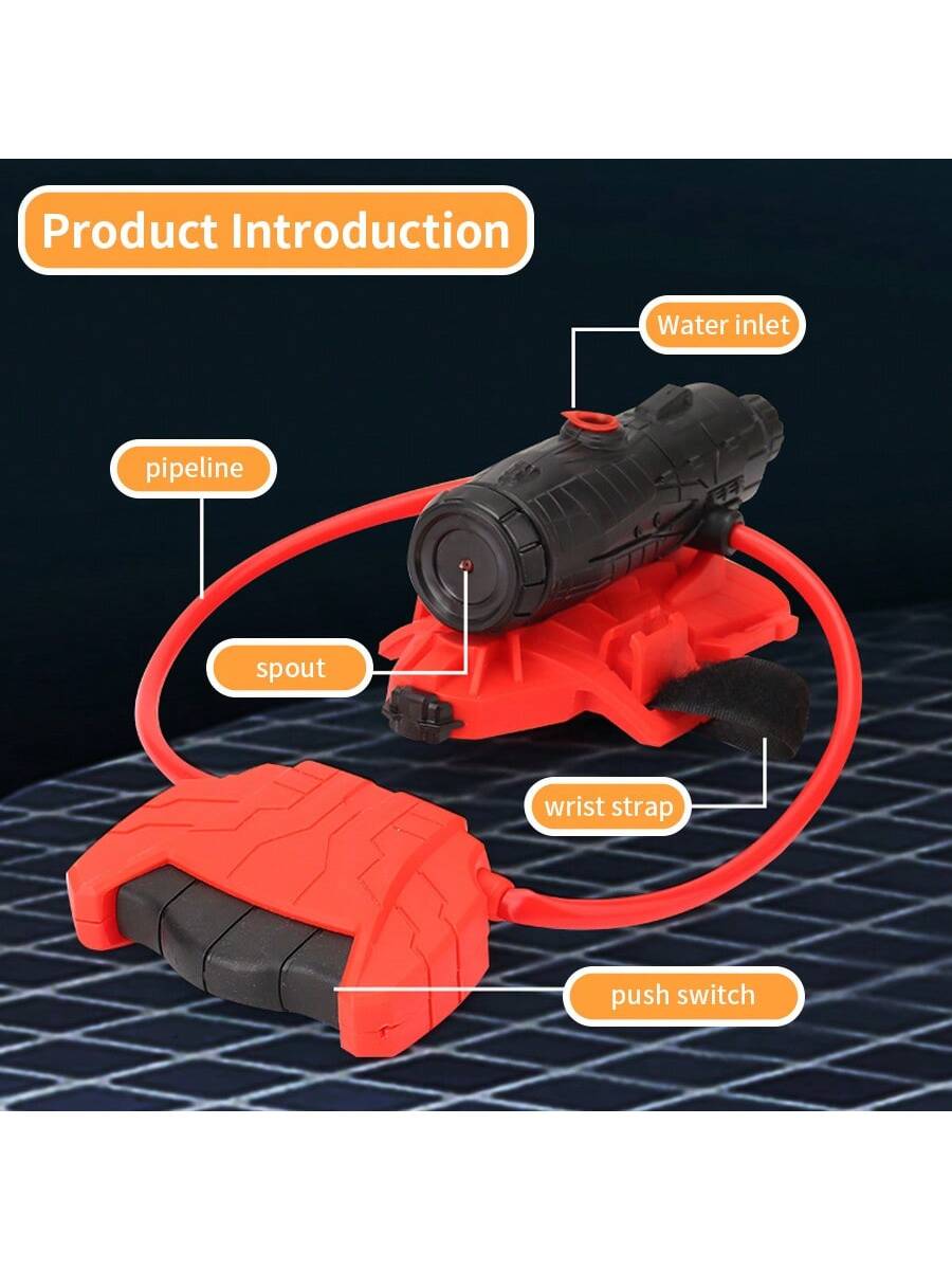 One Wrist Water Gun Launcher Toy, Hero Role Play Prop, Summer Kids Wear On Arm Water Play Outdoor Interactive Game Boys Festival Party Gift (Random Color)