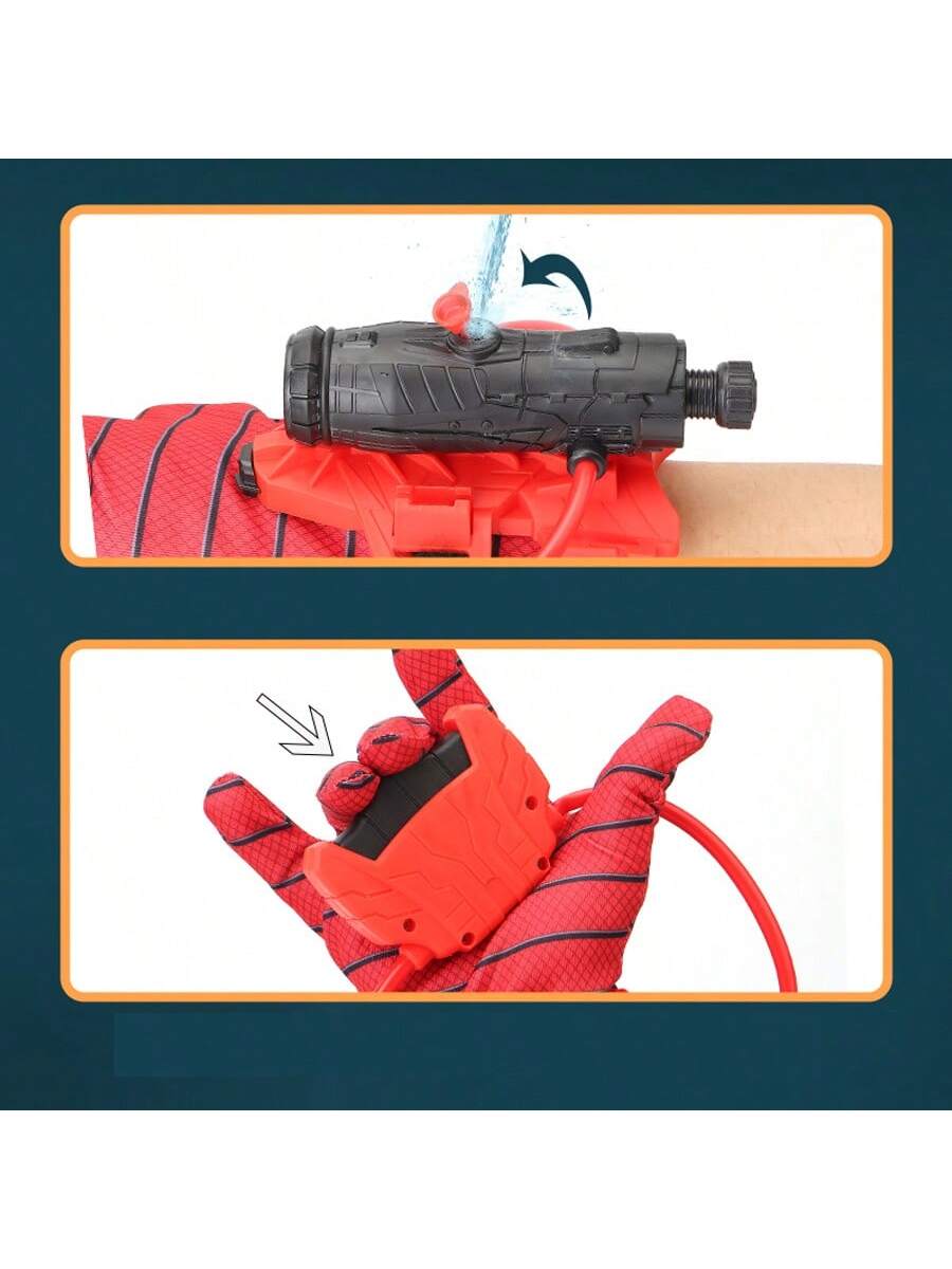 One Wrist Water Gun Launcher Toy, Hero Role Play Prop, Summer Kids Wear On Arm Water Play Outdoor Interactive Game Boys Festival Party Gift (Random Color)