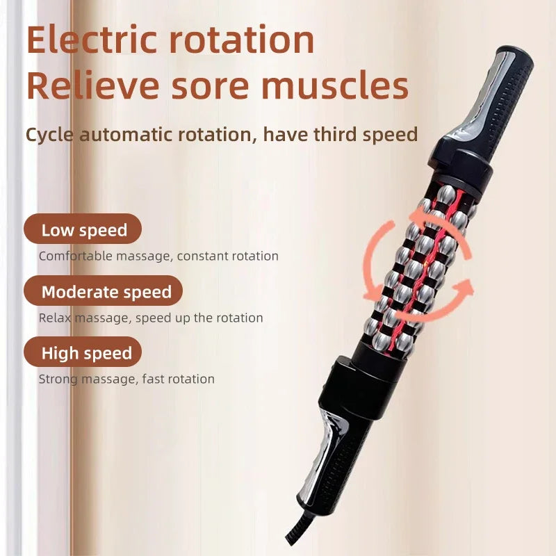 2023 New Arrivals Red Light Heated Massage Device 360 Rotating Inner Ball Roller For Whole Body Anti Cellulite