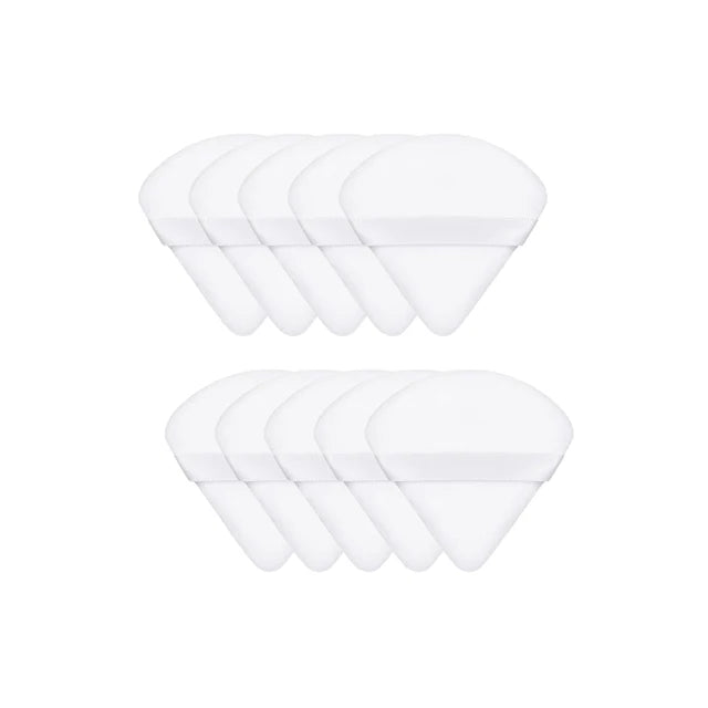 5/10/15/30/50Pcs Mini Portable Triangle Powder Puff Dry Soft Sponges Loose Powder Setting Makeup Air Puff Tools