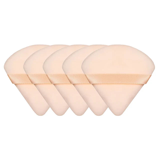 5/10/15/30/50Pcs Mini Portable Triangle Powder Puff Dry Soft Sponges Loose Powder Setting Makeup Air Puff Tools