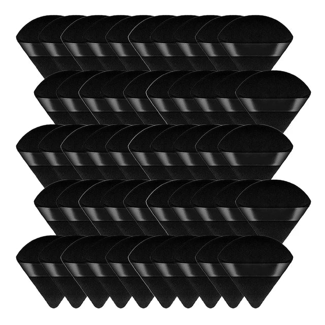 5/10/15/30/50Pcs Mini Portable Triangle Powder Puff Dry Soft Sponges Loose Powder Setting Makeup Air Puff Tools