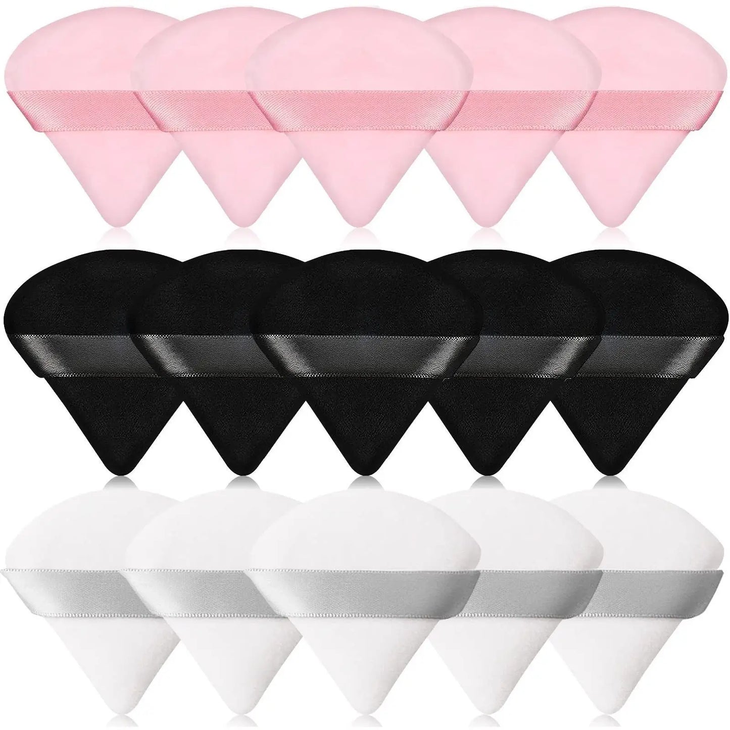 5/10/15/30/50Pcs Mini Portable Triangle Powder Puff Dry Soft Sponges Loose Powder Setting Makeup Air Puff Tools