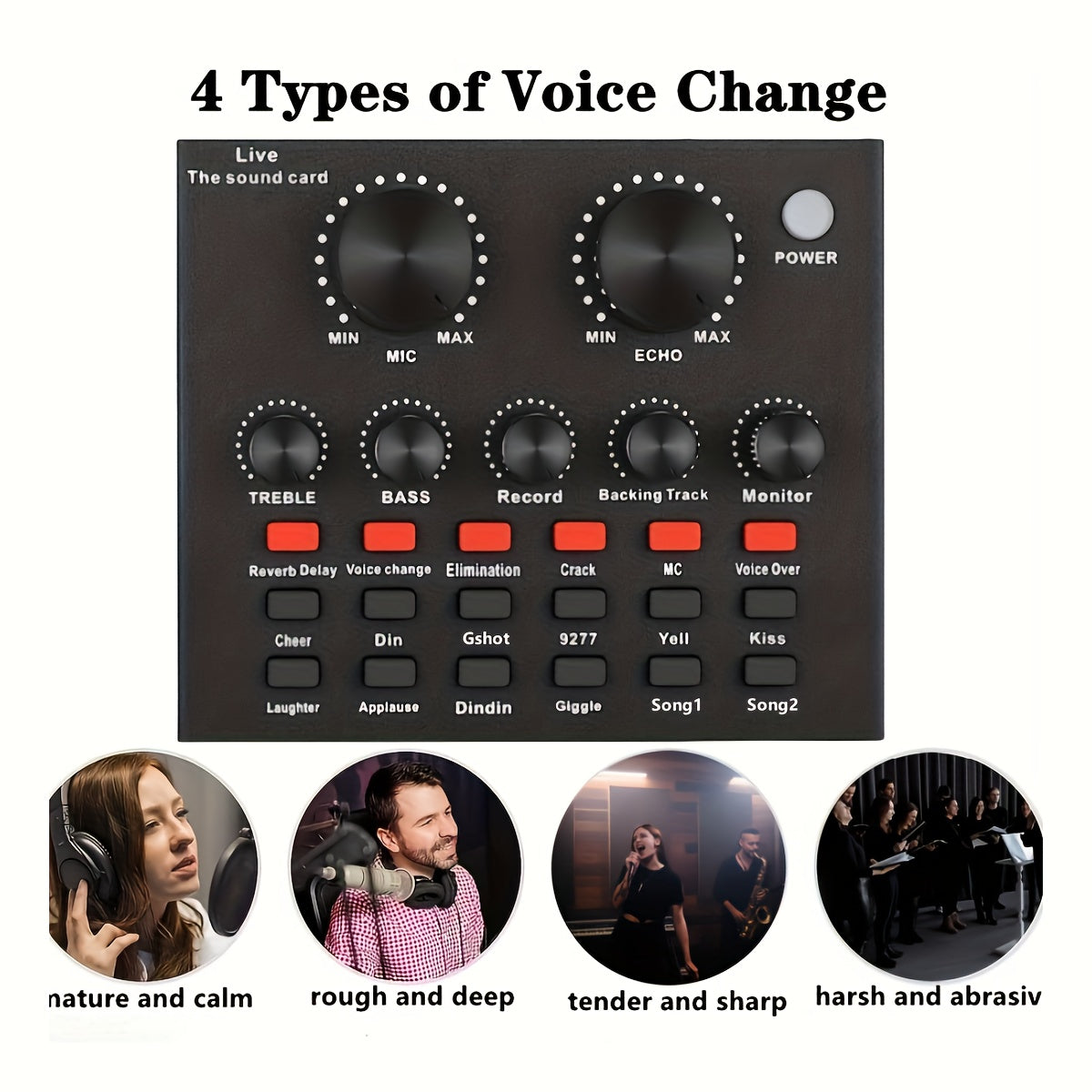 Podcast Equipment Bundle, Audio Interface With All-In-One DJ Mixer And Studio Broadcast Microphone, Perfect For Recording,Live Streaming,Gaming,Compatible With PC,Smartphone