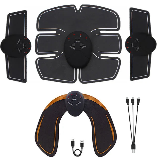 EMS Muscle Stimulator Hip Trainer Muscle Toner Body Slimming Massager Fitness Equipment Men Woman Abdomen Arm Leg Home Exercise