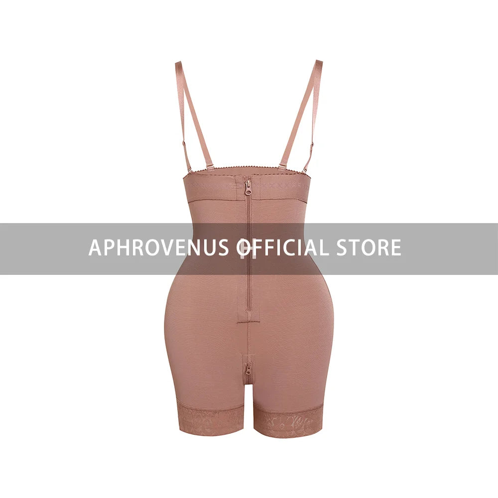 Fajas Colombianas Compression Shaper Open Bust Tummy Control with Zipper Body Beauty Shapewear Waist Trainer Post-Surgical Use