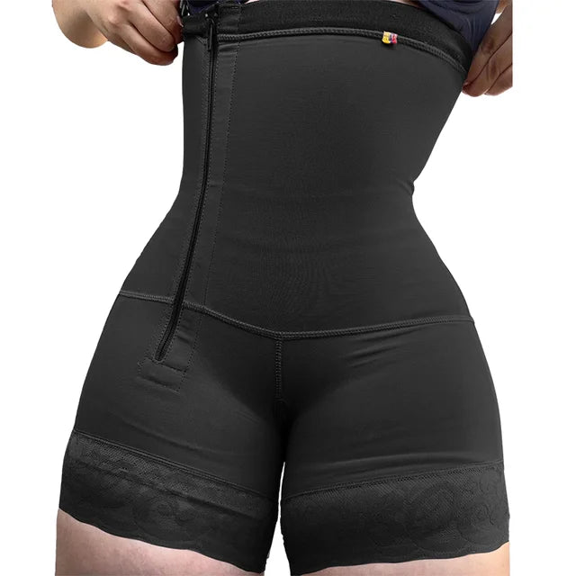 Fajas Colombianas Side Zipper Slimming Shapewear Tummy Control Underwear High Compression Waist Trainer Corset Body Shaper