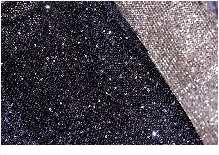 Cakucool Women Summer Tanks Top Sequined Bling Knit Sleeveless Shirt Tassels Sexy Asymmetric Neck Club Casual Camisole Female