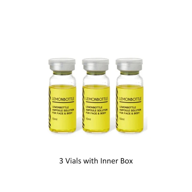 Lemon Bottle Ampoule Solution Lipolysis Fat Dissolvers for Face and Body Lipolytic Solution V Line Slimming S Curve