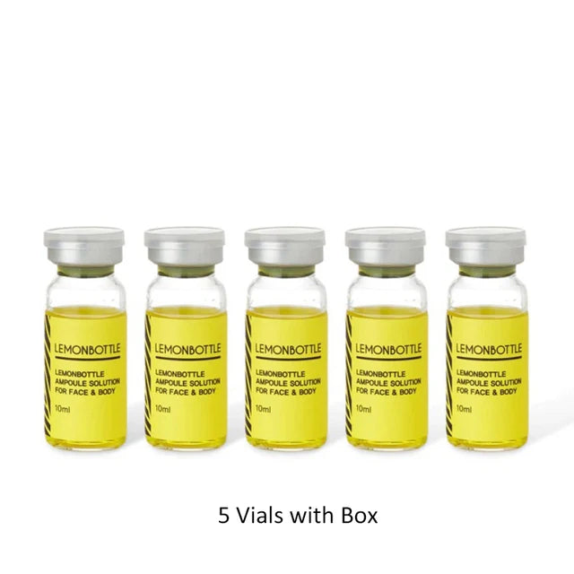 Lemon Bottle Ampoule Solution Lipolysis Fat Dissolvers for Face and Body Lipolytic Solution V Line Slimming S Curve