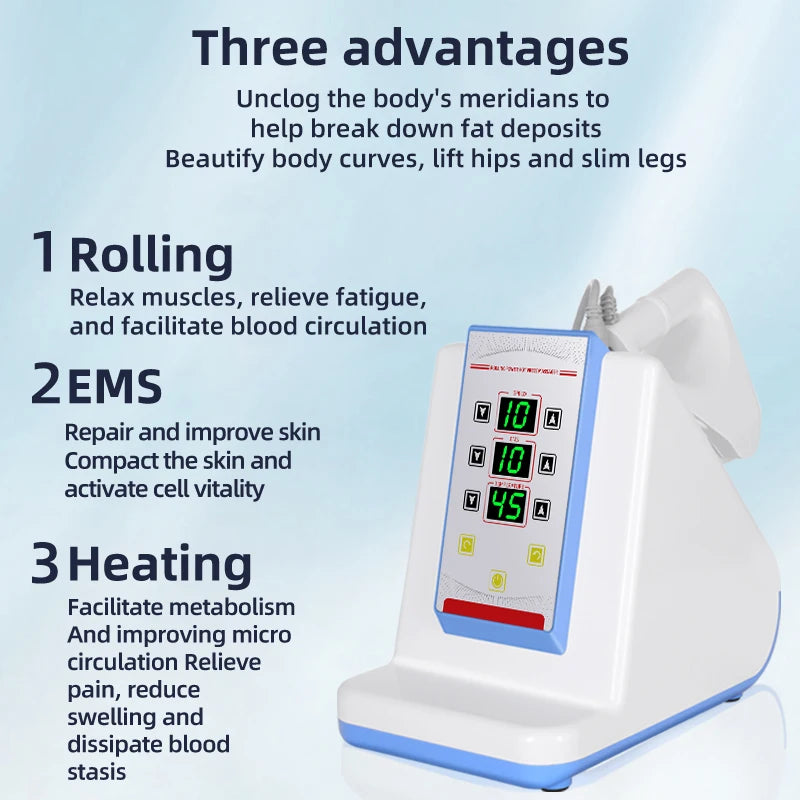 Professional Rolling Massage Therapy Device Body Slimming Contouring Pain Relief Beauty Machine Home Appliance Body Shaping