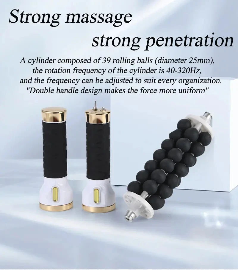 Rotating Body Roller Fitness Massager Anti-Cellulite Sliming Machine 7D Rolling Beads Cylinder Therapy Body Contouring Machine