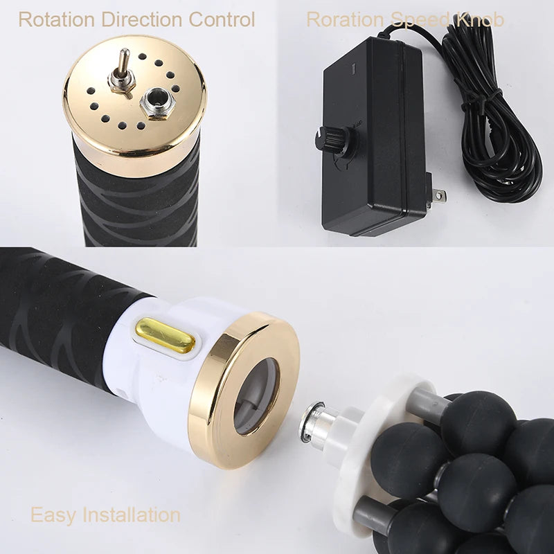 Rotating Body Roller Fitness Massager Anti-Cellulite Sliming Machine 7D Rolling Beads Cylinder Therapy Body Contouring Machine