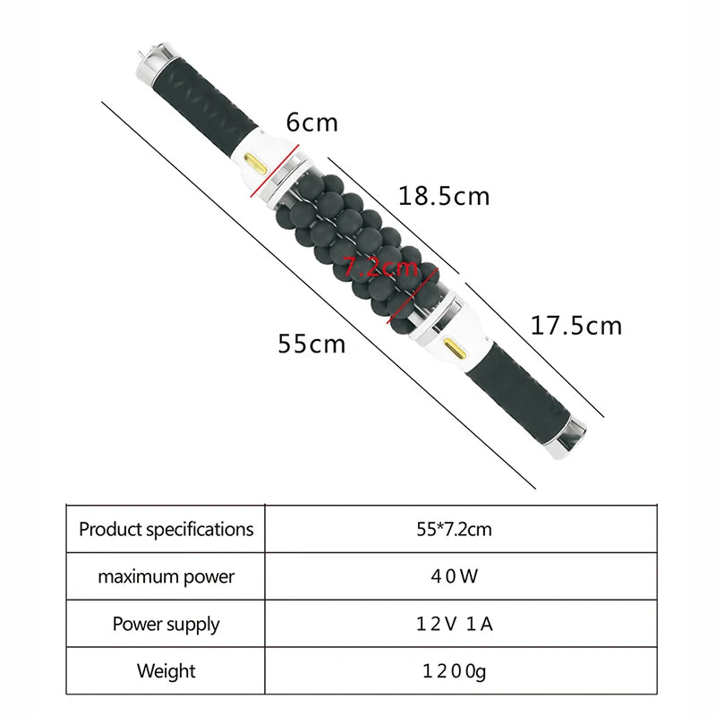 Rotating Body Roller Fitness Massager Anti-Cellulite Sliming Machine 7D Rolling Beads Cylinder Therapy Body Contouring Machine