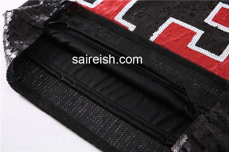 Saireish Sorority Number 13 Sequin Alibaba Shirt Casual Dresses Sexy