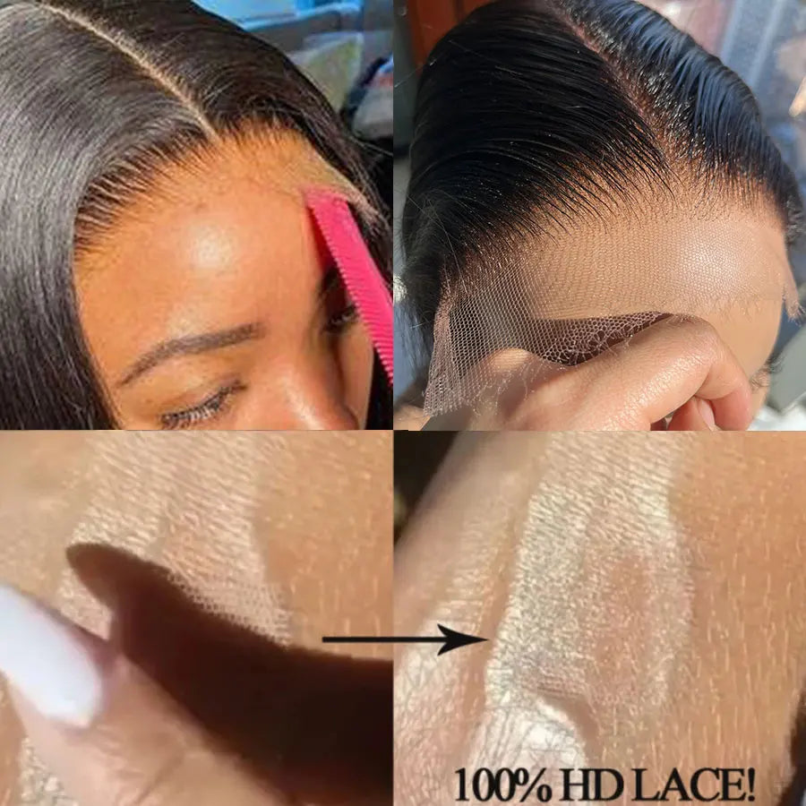 Newa 13x6/9x6 HD Lace Frontal Closure Straight Hair 2x6 HD Lace Closure Only Human Hair Closures Free Part HD Lace Pre Plucked