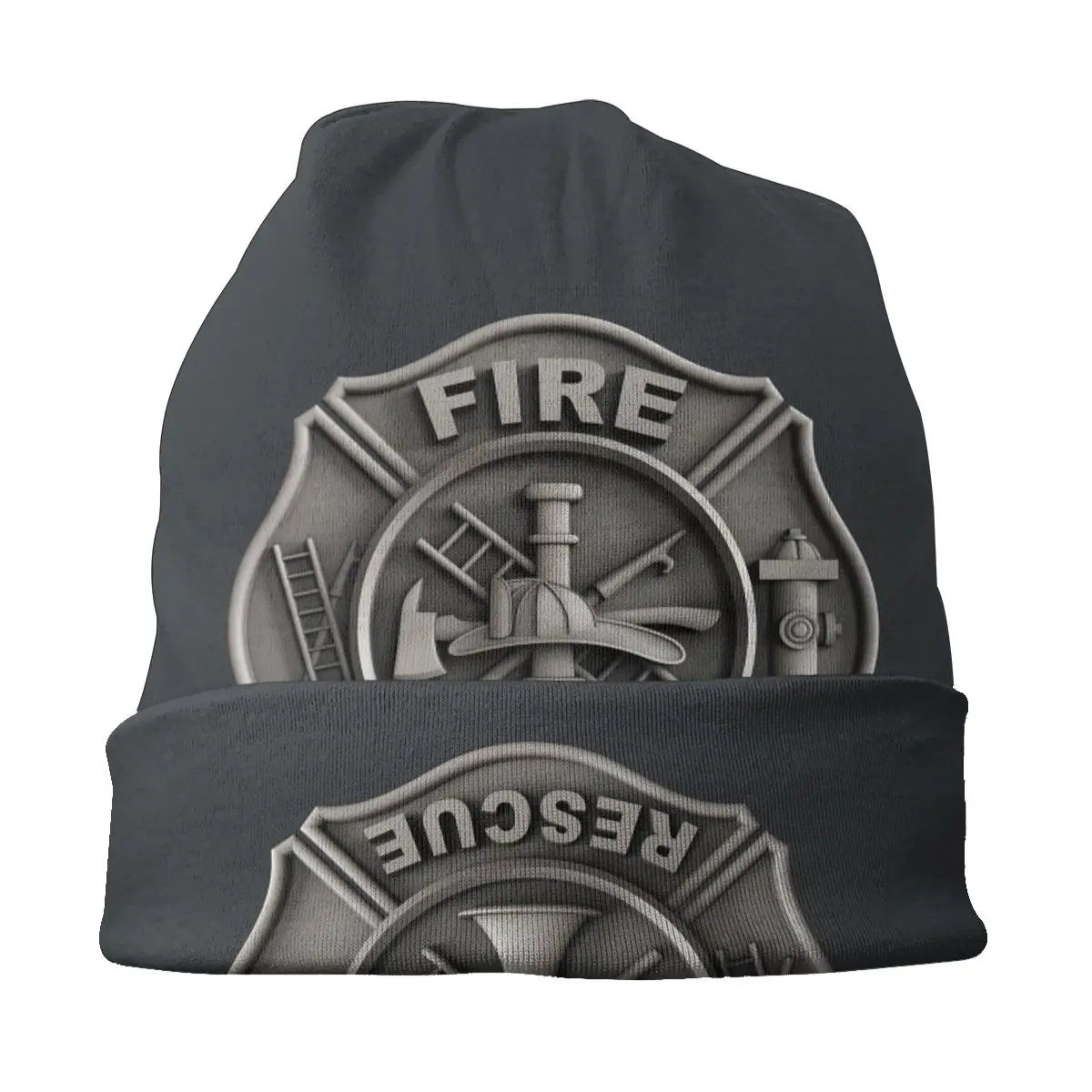 Fireman Fire Rescue Autumn Spring Hats Retro Thin Hat Bonnet Special Skullies Beanies Caps Men Women's Earmuffs