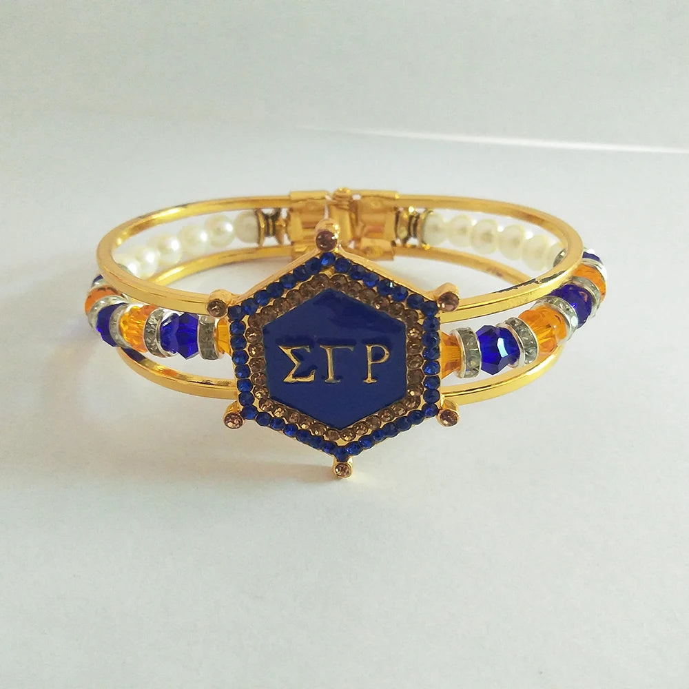Fashion Handmade Beads Greek Letter Sigma Gamma Rho Bracelet