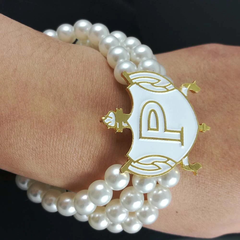 Fashionable Handmade Beads Greek Letter Sigma Gamma Rho Bracelet