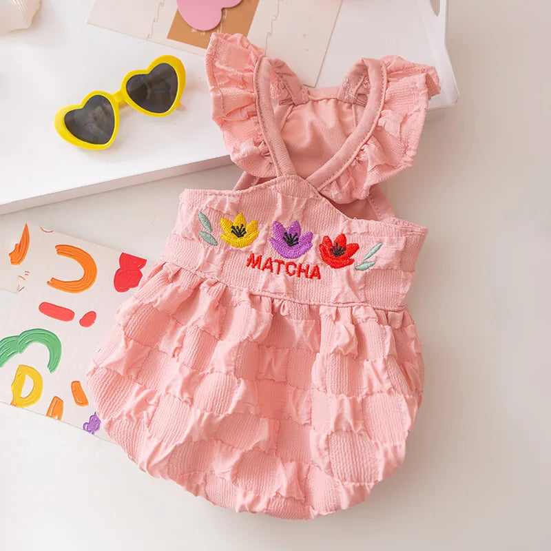 Summer Dog Dress for Small Dogs Luxury Dog Clothes Chihuahua French Bulldog Bichon Dog Costume Pet Clothing Dog Vest Puppy Skirt