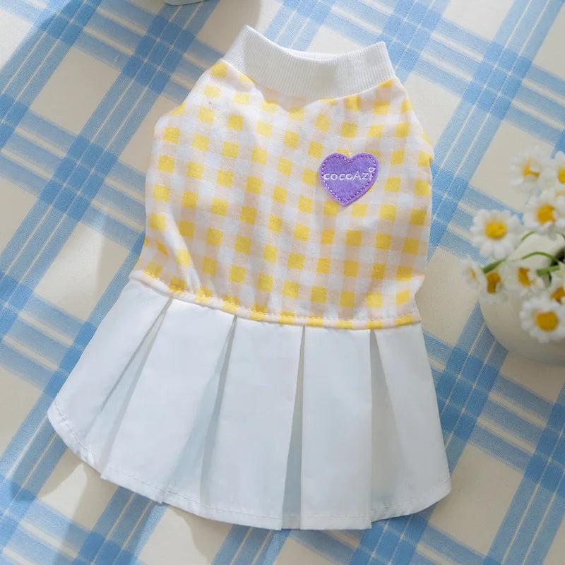 Summer Dog Dress for Small Dogs Luxury Dog Clothes Chihuahua French Bulldog Bichon Dog Costume Pet Clothing Dog Vest Puppy Skirt