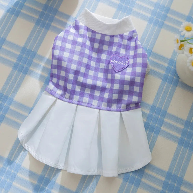 Summer Dog Dress for Small Dogs Luxury Dog Clothes Chihuahua French Bulldog Bichon Dog Costume Pet Clothing Dog Vest Puppy Skirt
