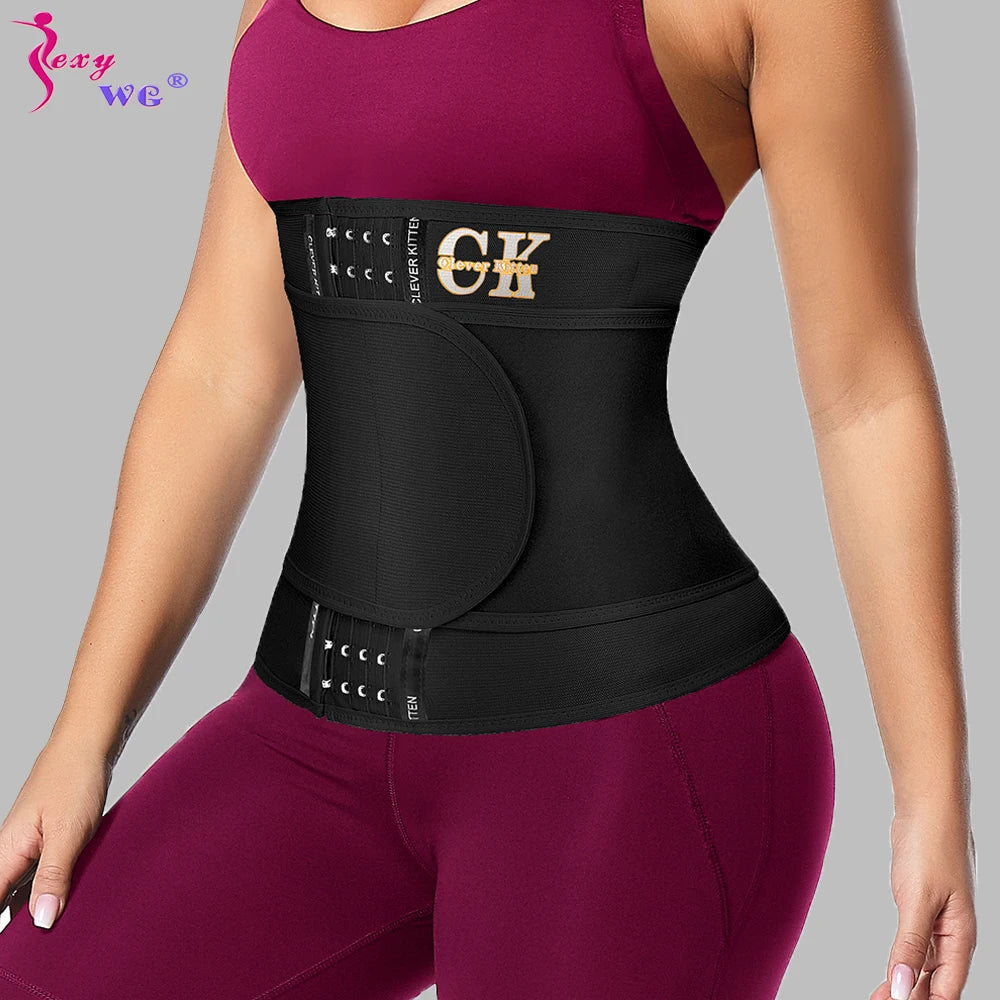 SEXYWG Waist Trainer Belt Body Shaper Sauna Belt for Weight Loss Waist Cincher Fat Burning Corset Sweat Belt Fajas