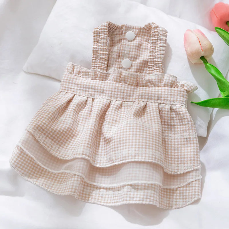 Summer Dog Dress for Small Dogs Luxury Dog Clothes Chihuahua French Bulldog Bichon Dog Costume Pet Clothing Dog Vest Puppy Skirt