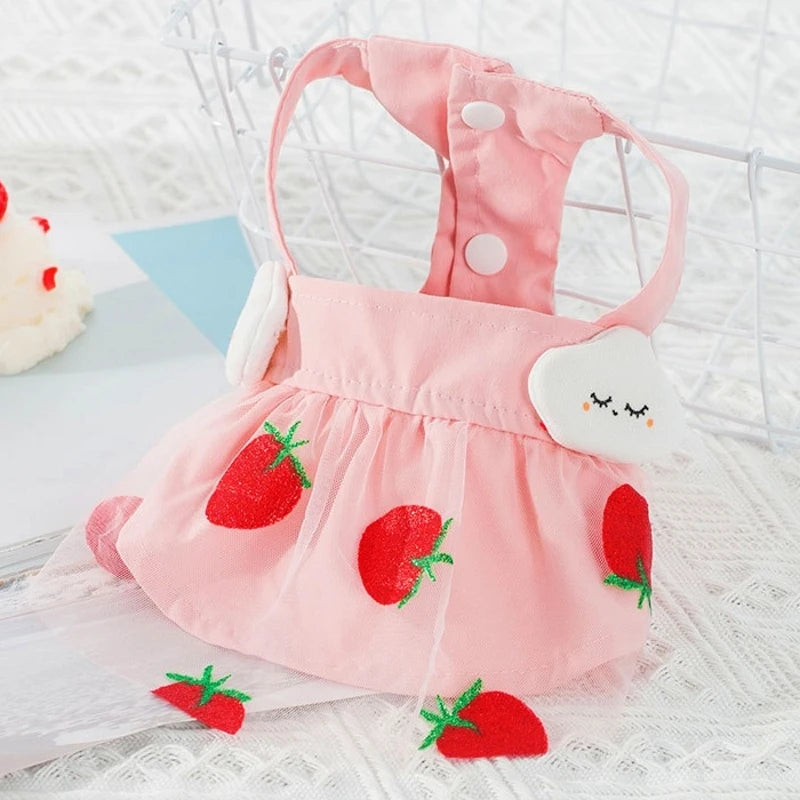 Summer Dog Dress for Small Dogs Luxury Dog Clothes Chihuahua French Bulldog Bichon Dog Costume Pet Clothing Dog Vest Puppy Skirt