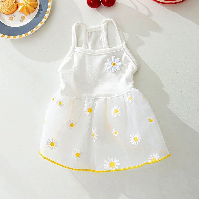 Summer Dog Dress for Small Dogs Luxury Dog Clothes Chihuahua French Bulldog Bichon Dog Costume Pet Clothing Dog Vest Puppy Skirt